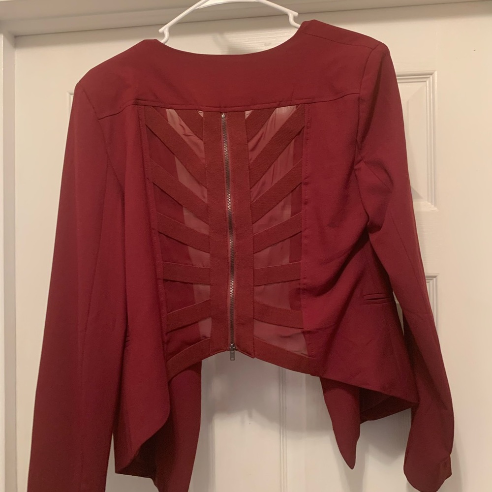 Burgundy jacket Stunning